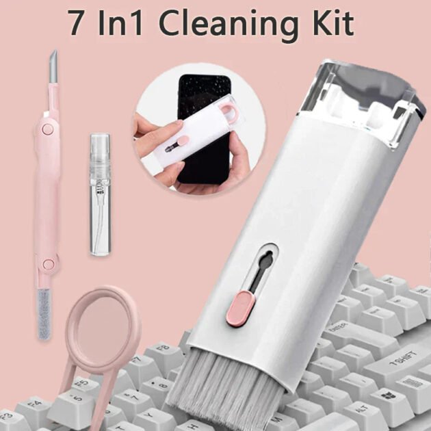 Kit de Brosses de Nettoyage pour Clavier d'Ordinateur 7 en 1