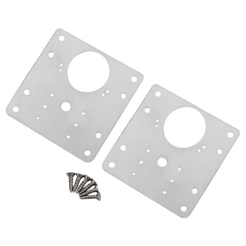 6 Pcs Charnières de Fixation pour Portes d'Armoire – Acier Inoxydable Robuste - Image 6
